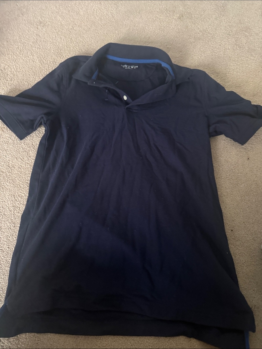 croft & barrow Men's Navy Polo with Subtle Royal Trim